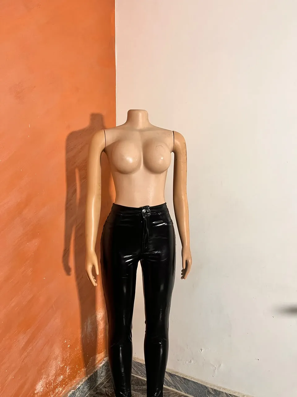 Divided faux leather pants (unworn)